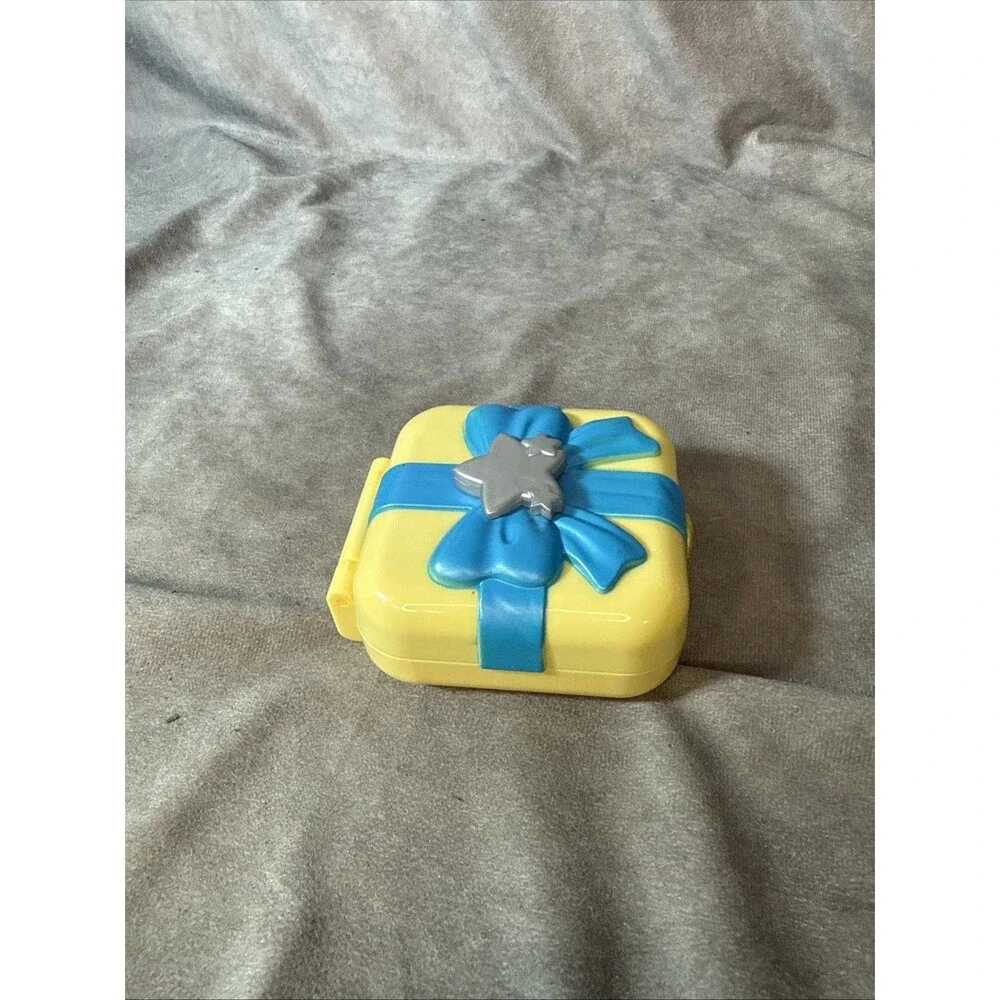 Rare Mattel 2018 Polly Pocket Compact Present Stars Playset Case Only Yellow